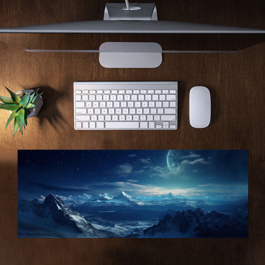 Snowy Mountains Large Desk Pad