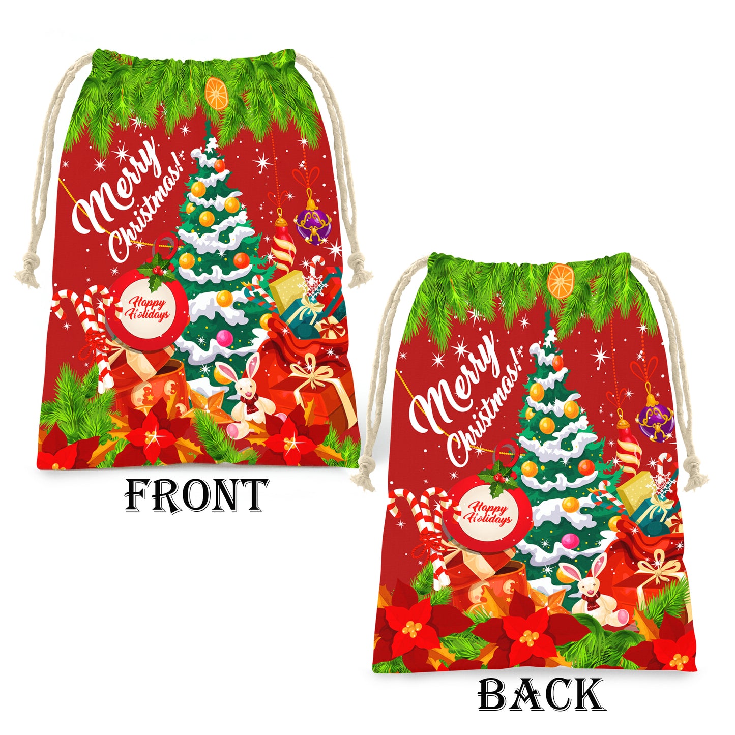 Snowy Christmas Tree Gift Bag (Set of 3)