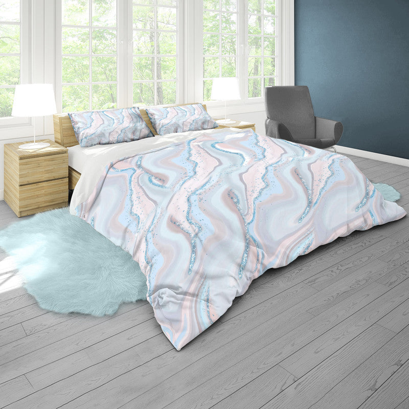 Soft Flowing Colours Duvet Cover Set