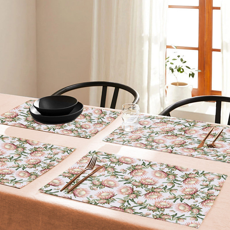 Soft Pink Protea Placemats By Mark Van Vuuren