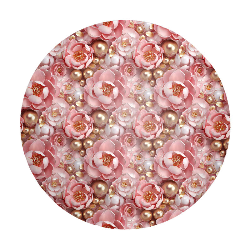 Soft Pink Round Tablecloth