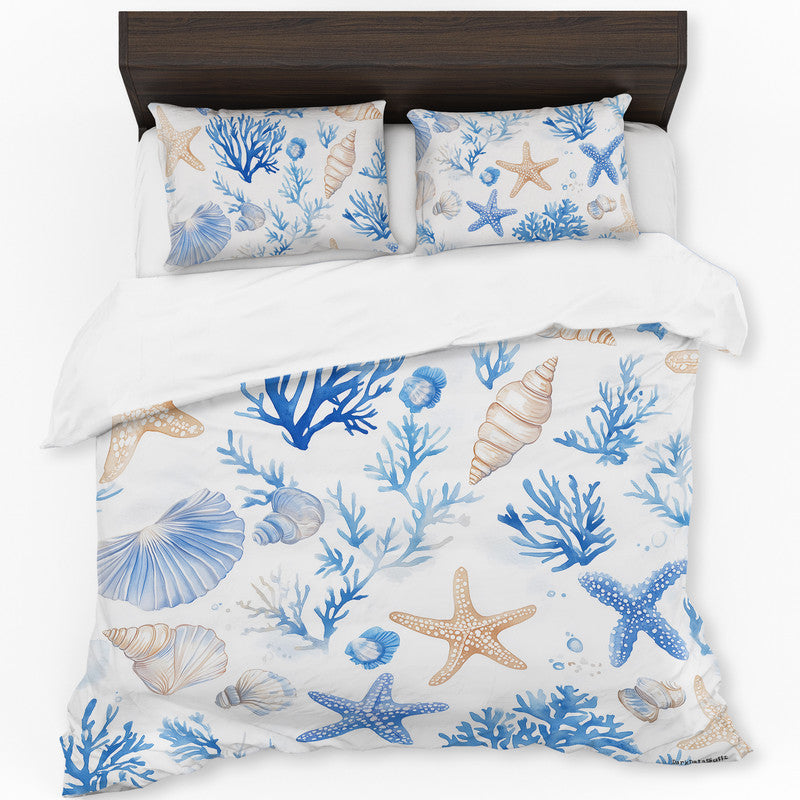 Soft Seashells Duvet Cover Set by Wikus Schalkwyk