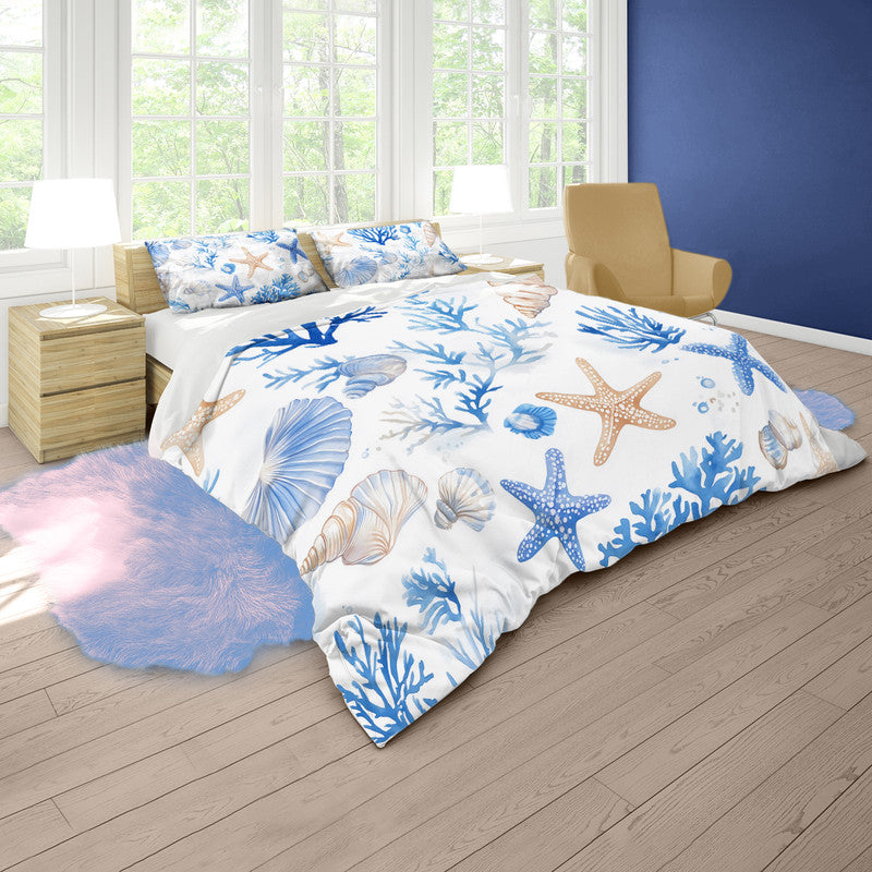Soft Seashells Duvet Cover Set by Wikus Schalkwyk