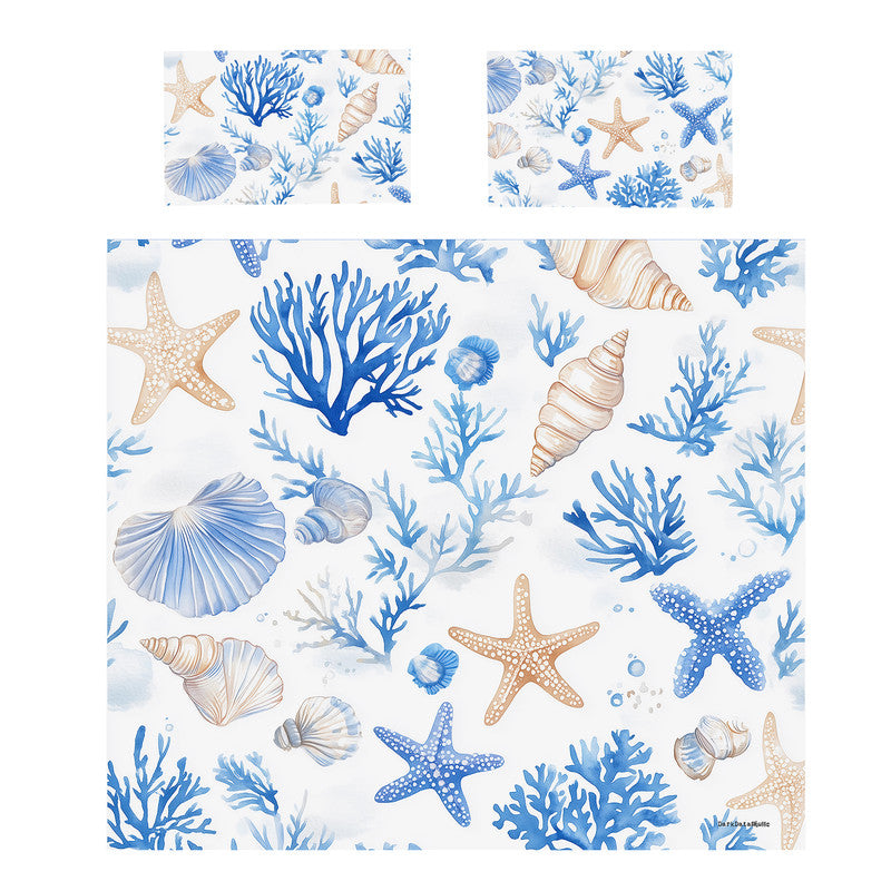 Soft Seashells Duvet Cover Set by Wikus Schalkwyk