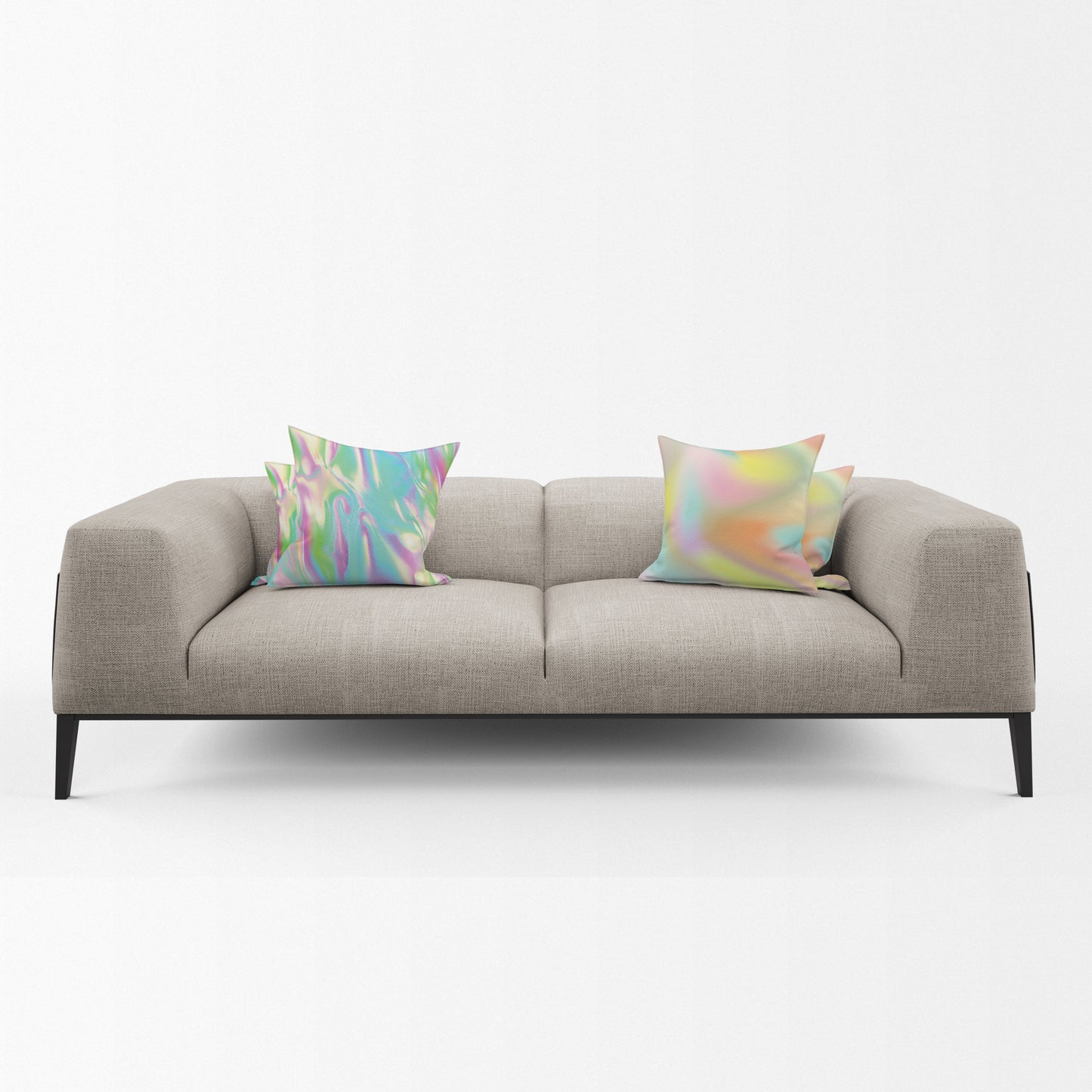 Soft Abstract Pastel Colour Luxury Scatter Covers (Set of 4)