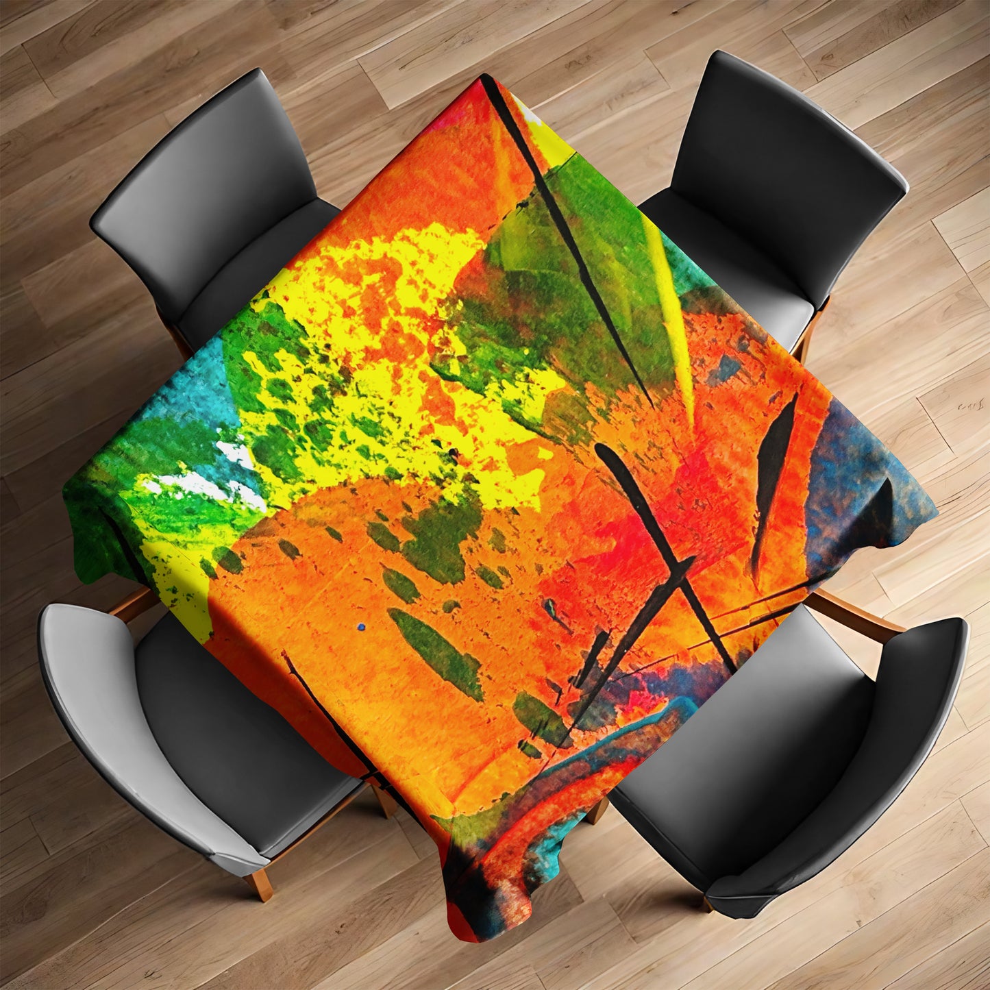 Soft Collision Square Tablecloth