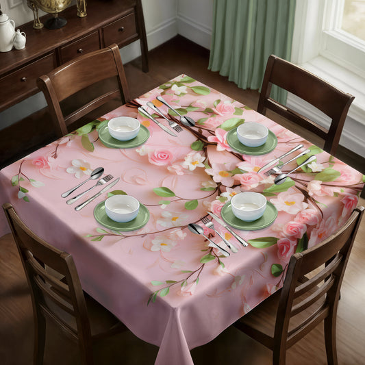 Soft Pink Square Tablecloth