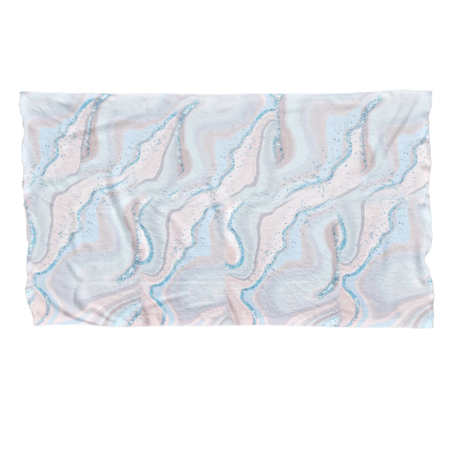 Soft Flowing Colours Light Bed Throw