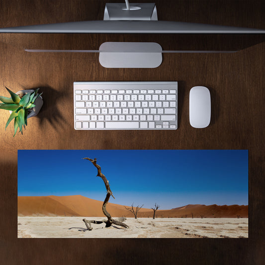 Sossusvlei Deadvlei Namibia Desert Desk Pad by Fanie Heymans