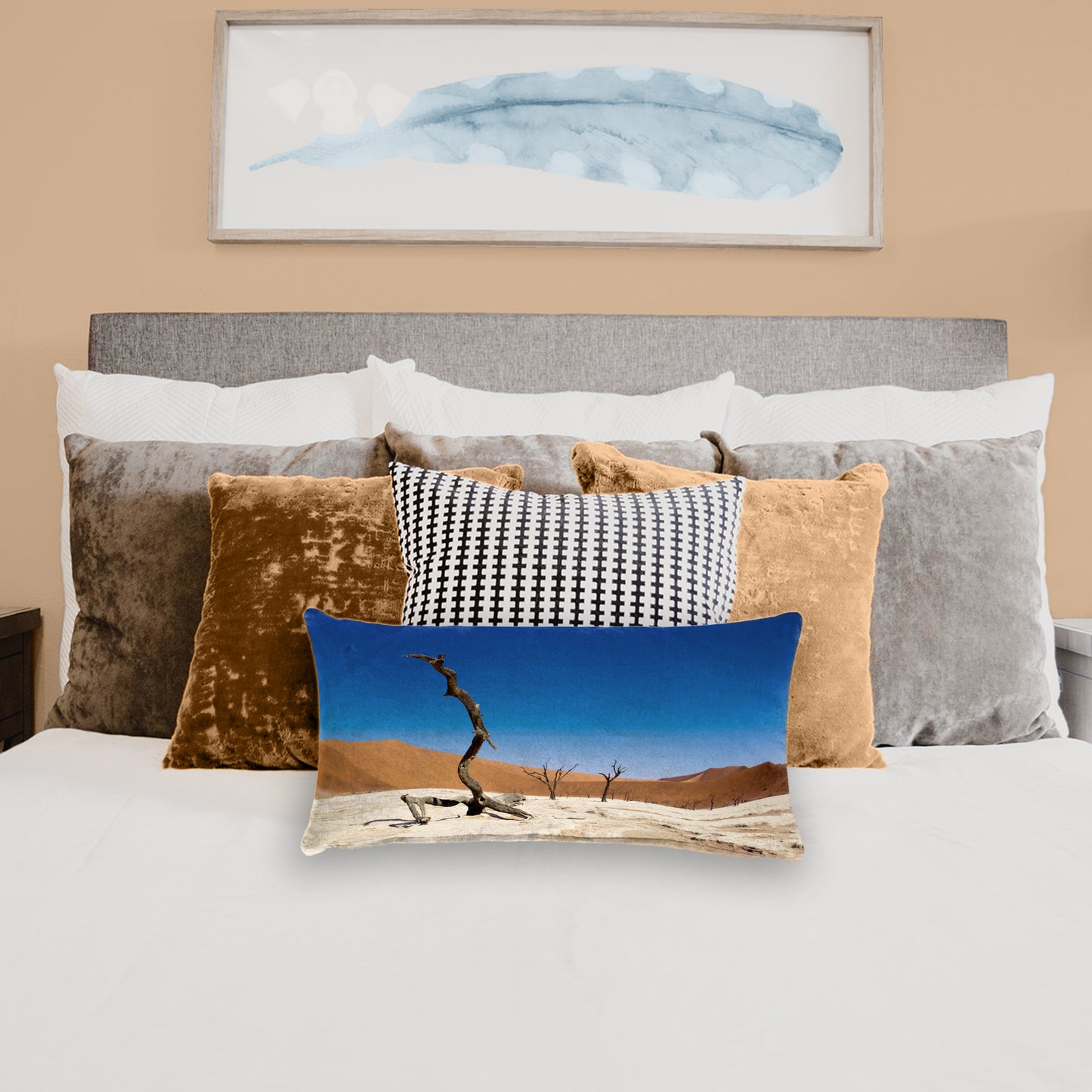Sossusvlei Deadvlei Namibia Desert Oblong Luxury Scatter by Fanie Heymans