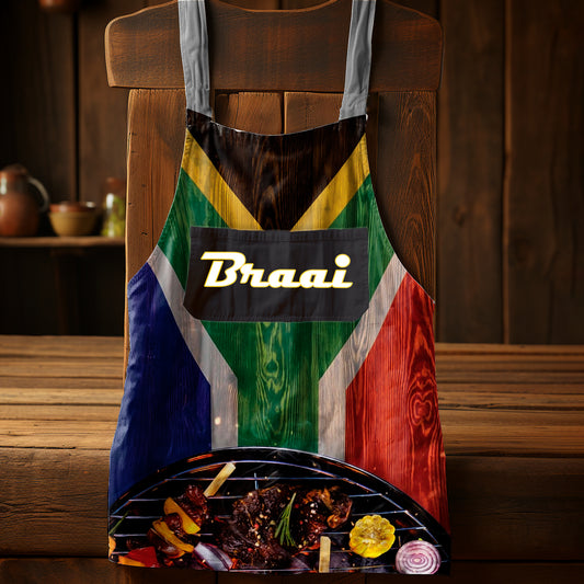 South African Braai Medium Length Apron
