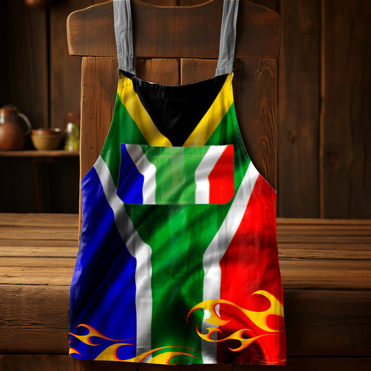 South African Flag Medium Length Apron