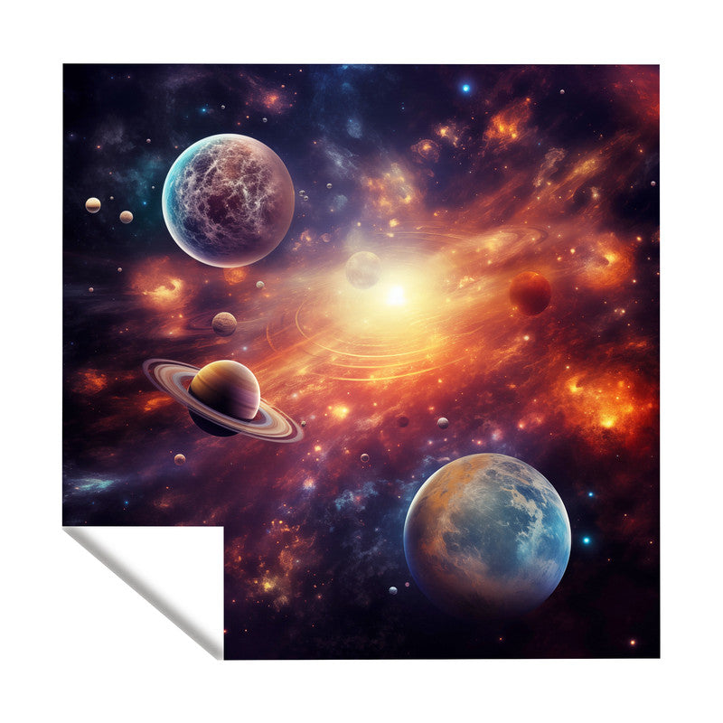 Red Sun in Space Square Tablecloth