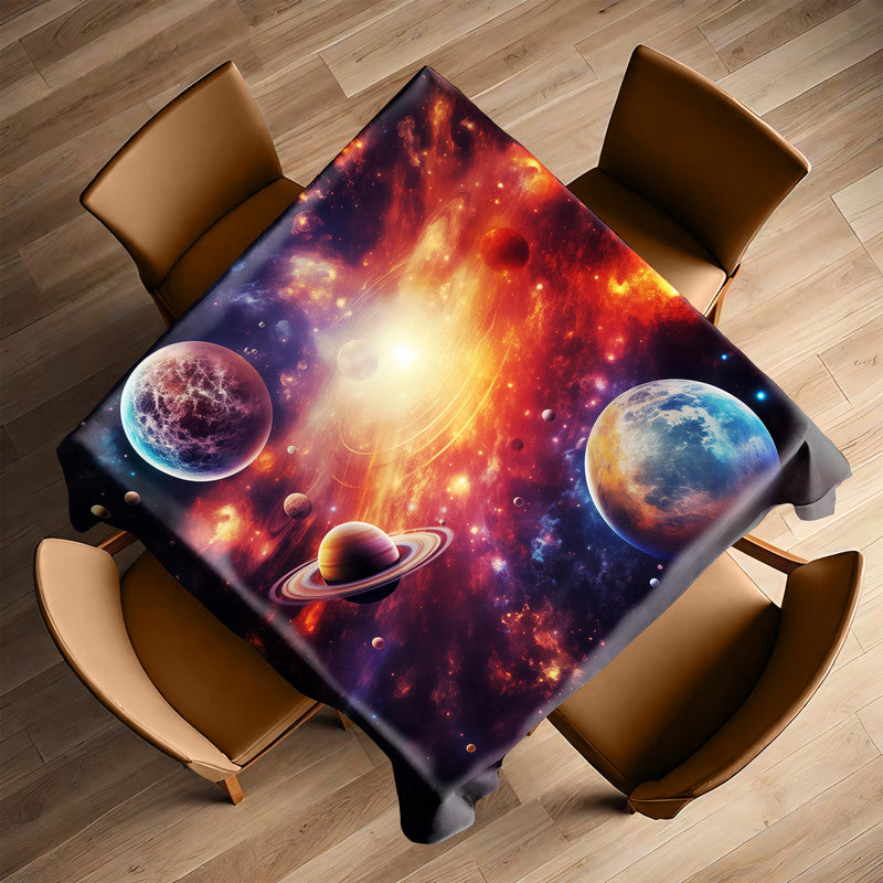 Red Sun in Space Square Tablecloth