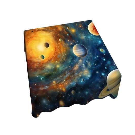 Plenty Planets in Space Square Tablecloth