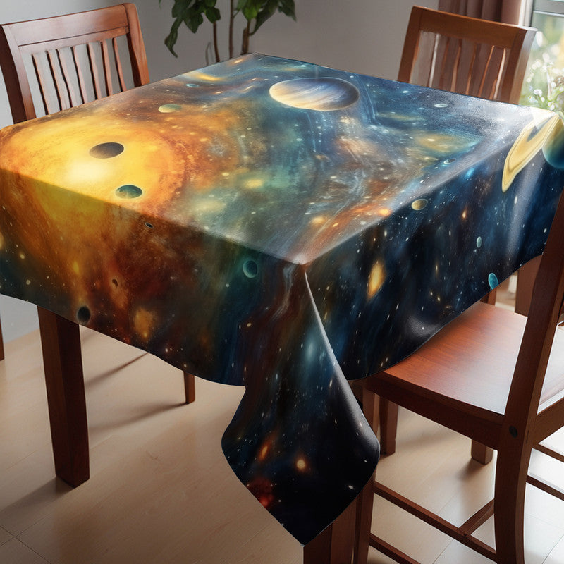 Plenty Planets in Space Square Tablecloth