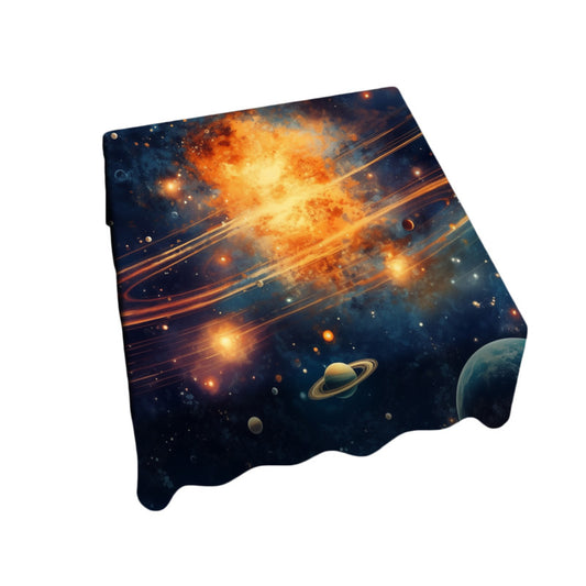 Exploding Sun in Space Square Tablecloth
