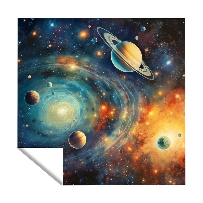 Colourful Space Square Tablecloth