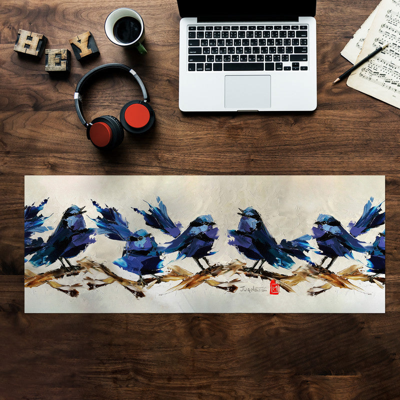 Sparrow Social Large Desk Pad by Juanette Menderoi
