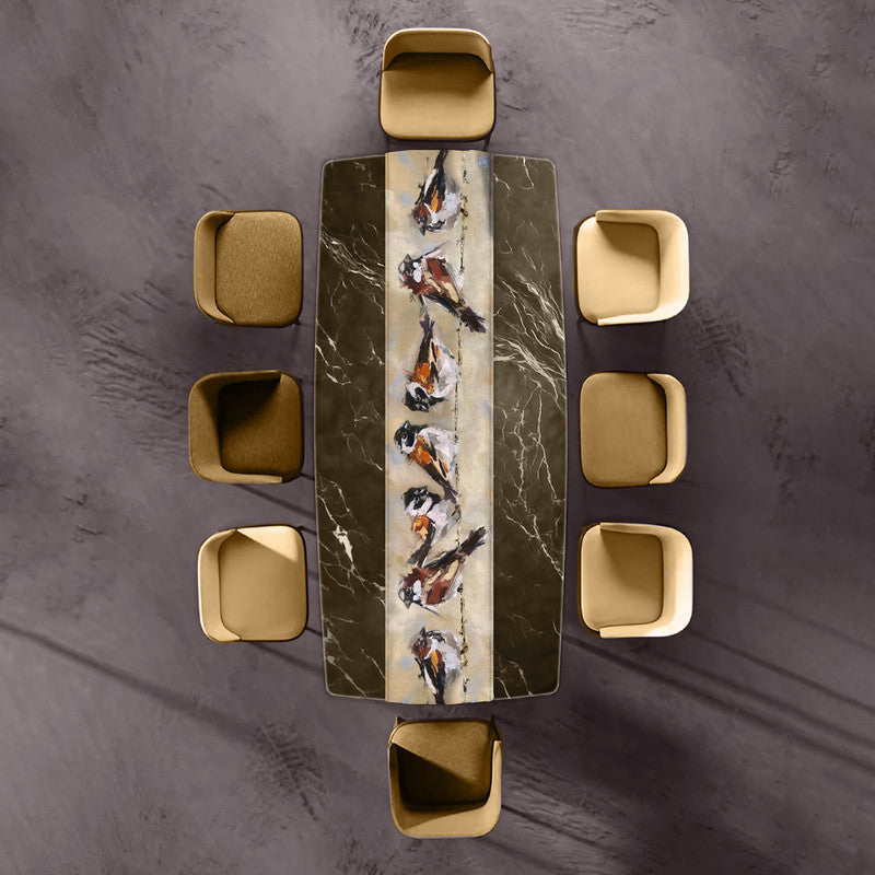 Sparrow s Gathering Table Runner by Juanette Menderoi