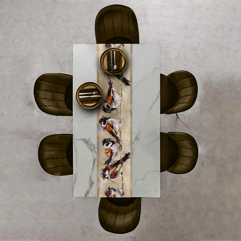 Sparrow s Gathering Table Runner by Juanette Menderoi