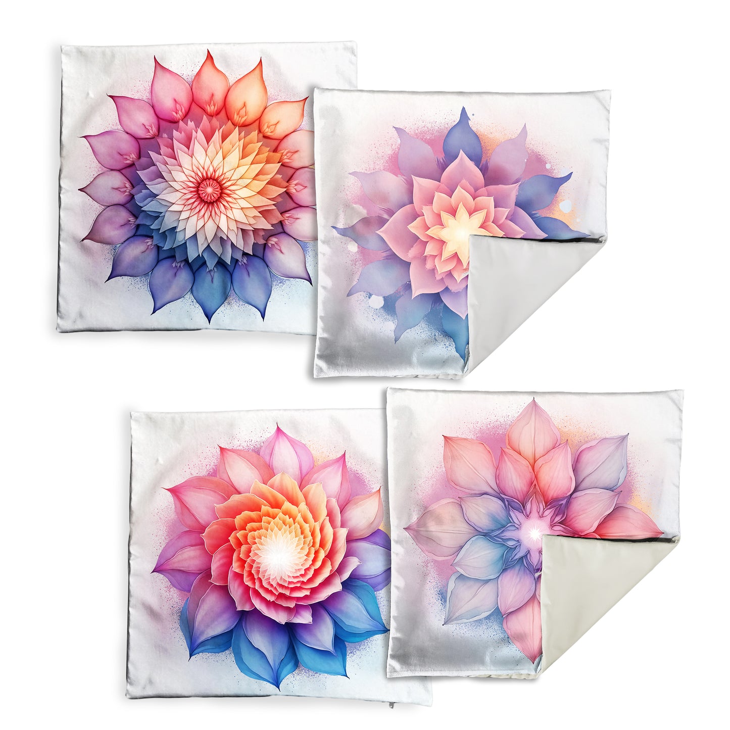 Spatial Bohemian Mandala Luxury Scatter Covers (Set of 4)