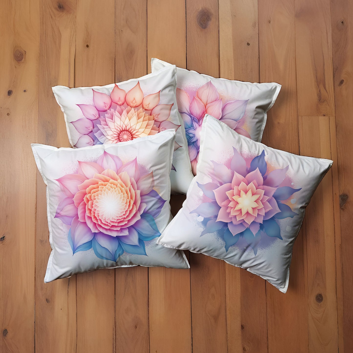 Spatial Bohemian Mandala Luxury Scatter Covers (Set of 4)