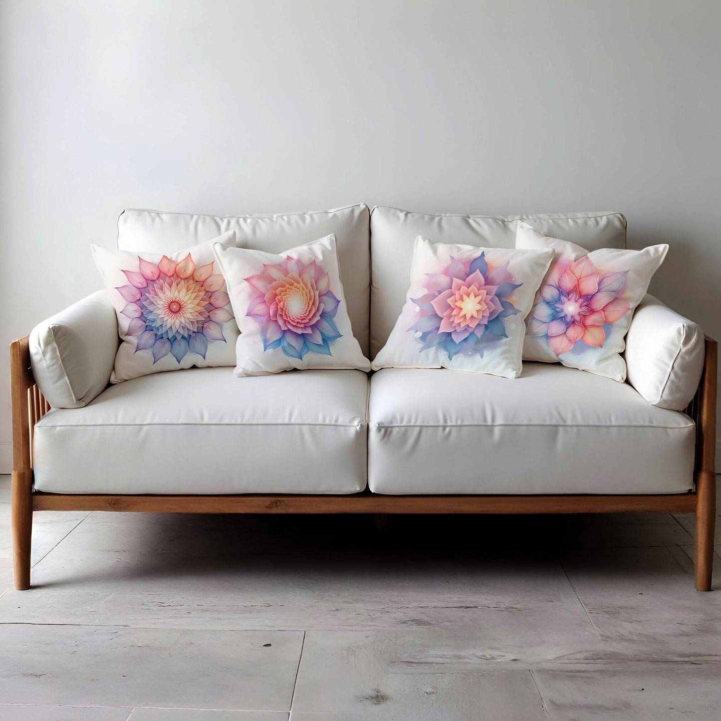 Spatial Bohemian Mandala Luxury Scatter Covers (Set of 4)