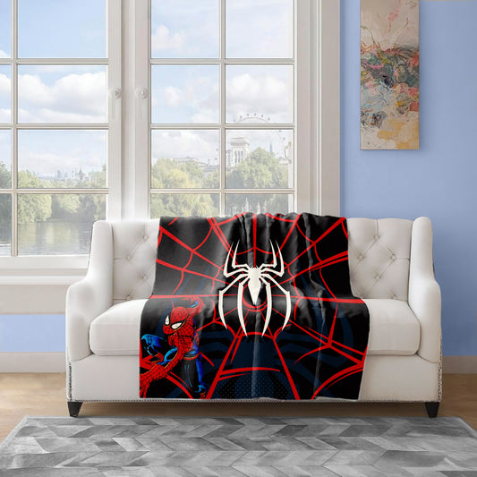 Spiderman Logo Light Weight Fleece Blanket