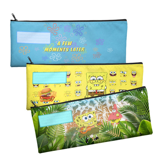 Zip & Go Sponge Bob Party Pencil Bags Set of 3