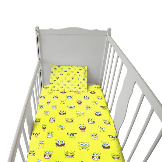 Sponge Bob Smiley Cot Set