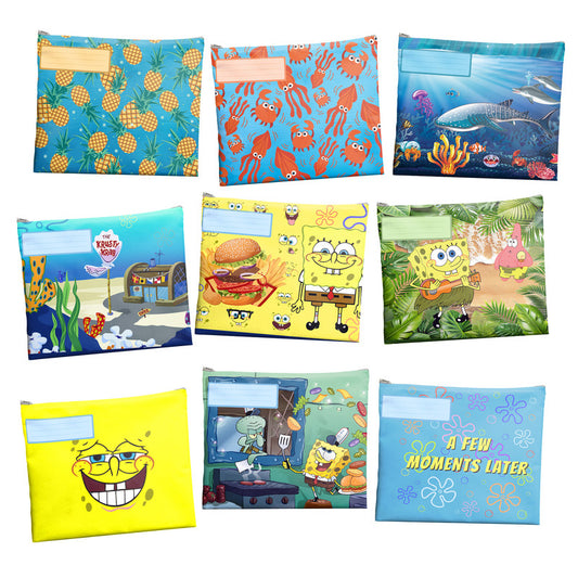 Sponge Bob Subject Savvy Book Bags Set Of 9