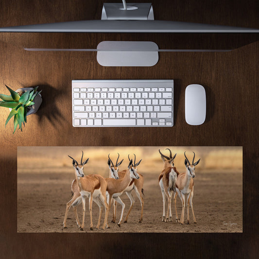 Springbok Gathering Large Desk Pad By Fanie Heymans