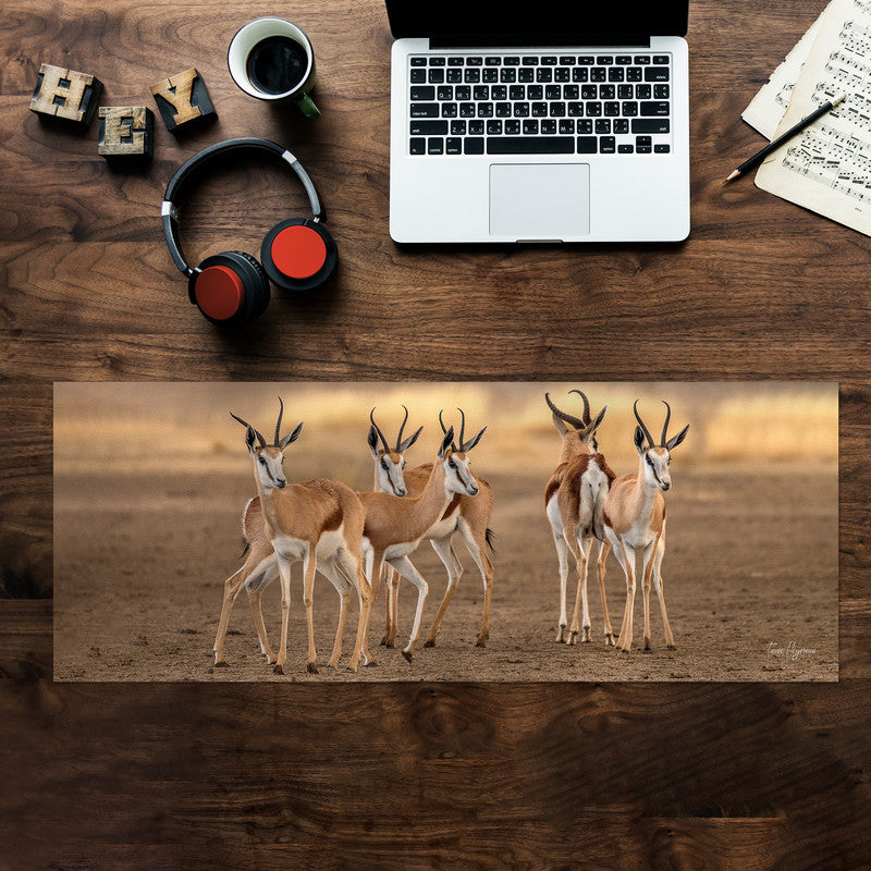 Springbok Gathering Large Desk Pad By Fanie Heymans