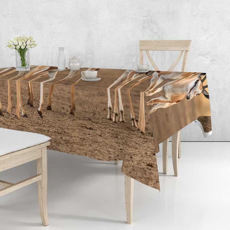 Springbok Gathering By Fanie Heymans Rectangle Tablecloth