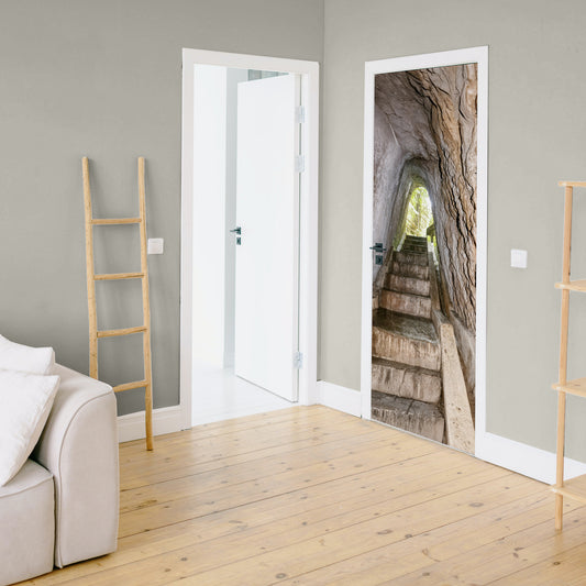 Stairway To The Grotto Door Decoupage