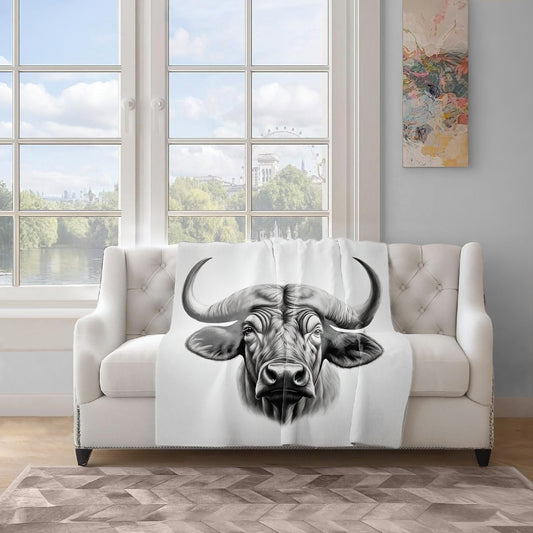 Stalwart Spirit Buffalo Light Weight Fleece Blanket by Nathan Pieterse