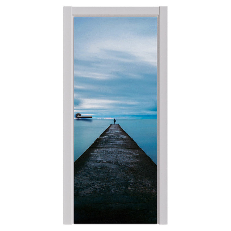 Standing on a Dock Door Decoupage