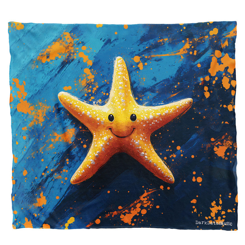 Star Fish Light Weight Fleece Blanket by Wikus Schalkwyk