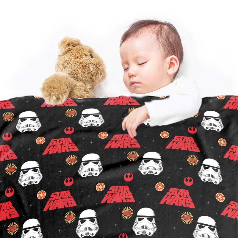 Star Wars Little Trooper Black Minky Blanket