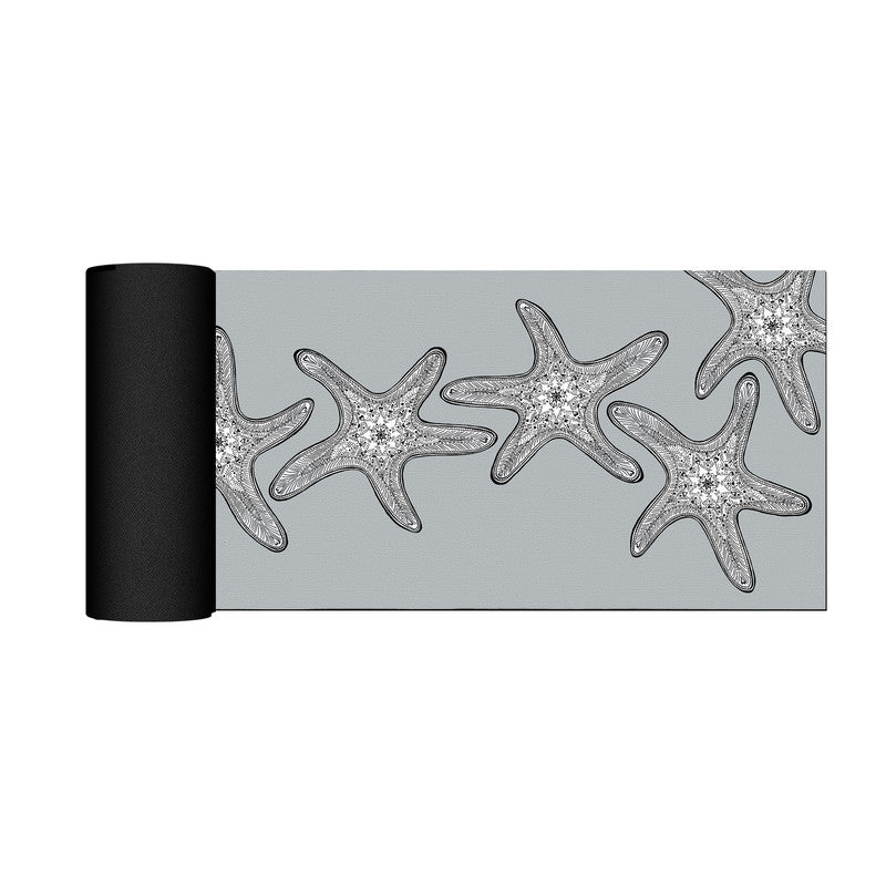 Starfish On Grey Desk Pad by Fifo