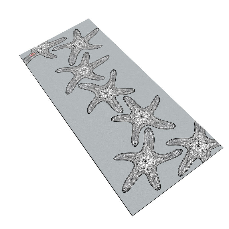 Starfish On Grey Desk Pad by Fifo