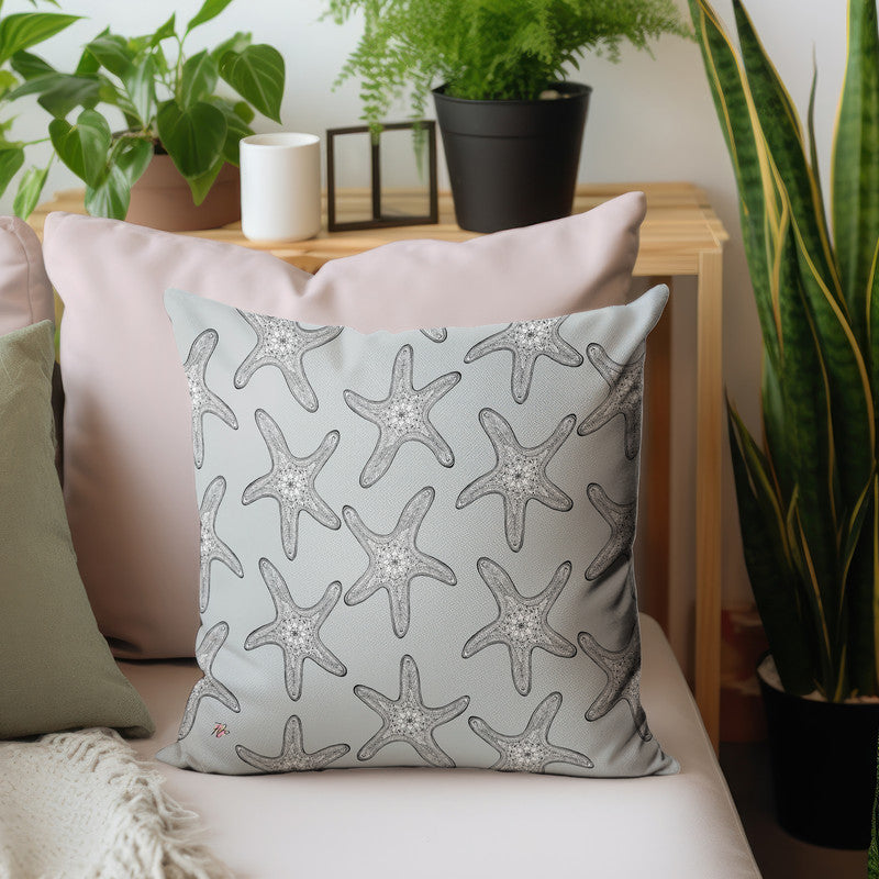 Starfish on Grey Luxury Scatter by Fifo