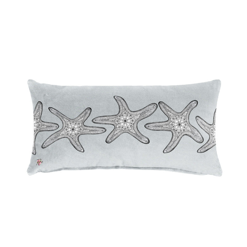 Starfish on Grey Oblong Luxury Scatter by Fifo