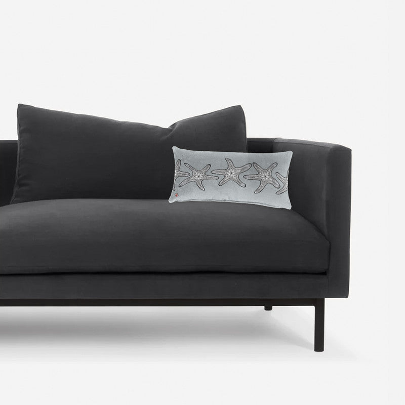 Starfish on Grey Oblong Luxury Scatter by Fifo