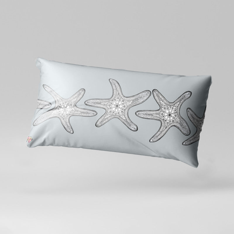 Starfish on Grey Oblong Luxury Scatter by Fifo