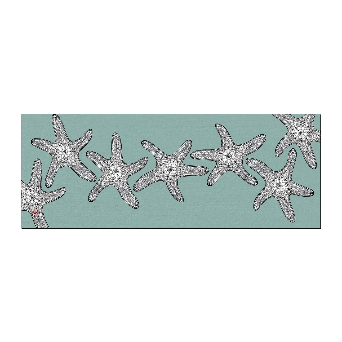 Starfish On Sea-Moss Desk Pad by Fifo