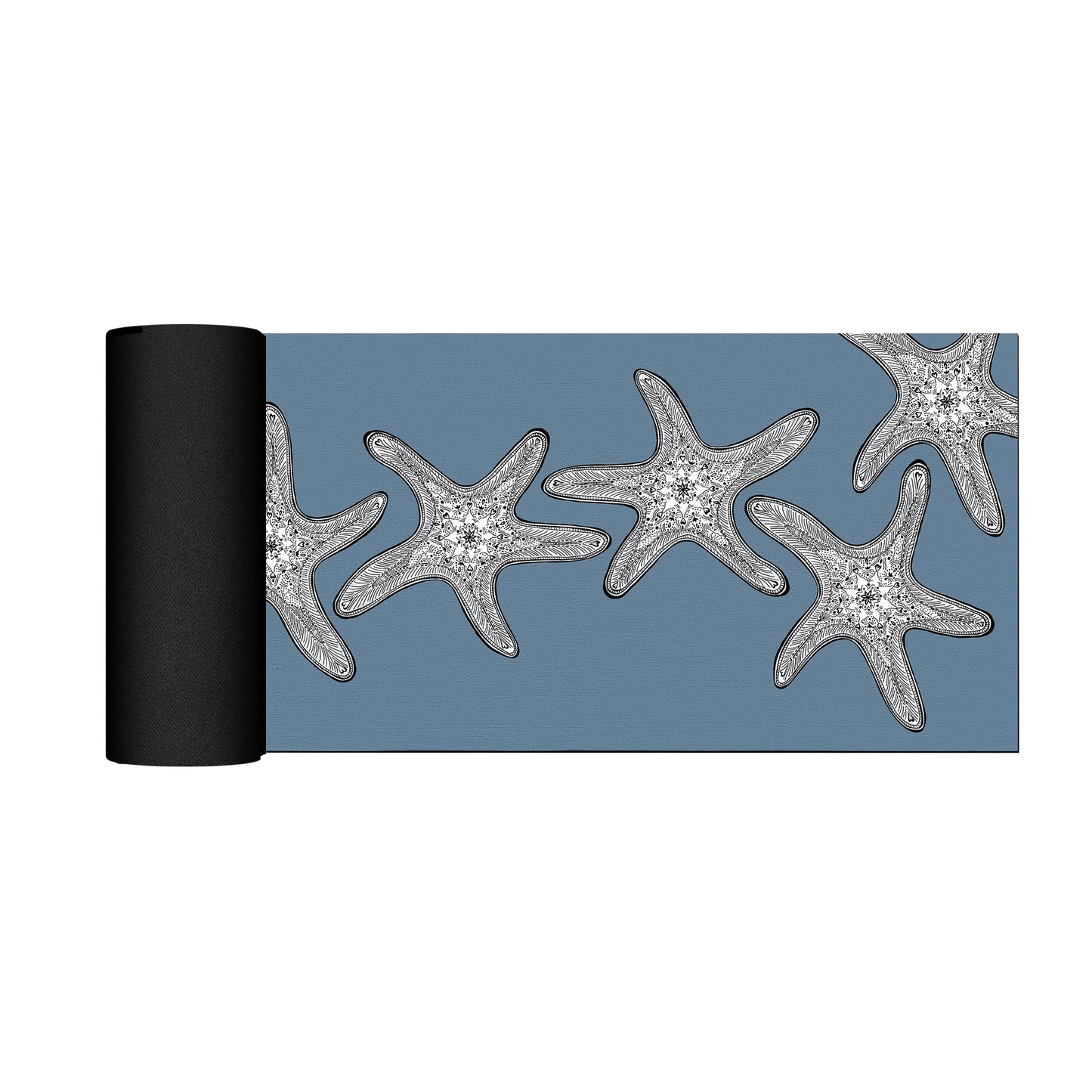 Starfish On Smokey Blue Desk Pad by Fifo