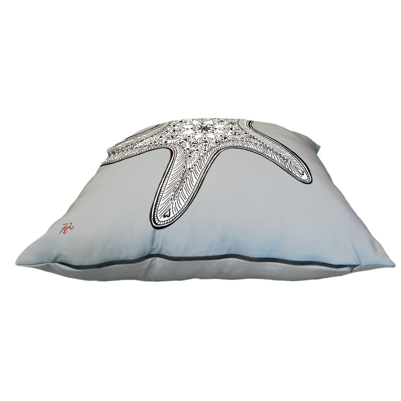 Starfishy on Grey Luxury Scatter by Fifo