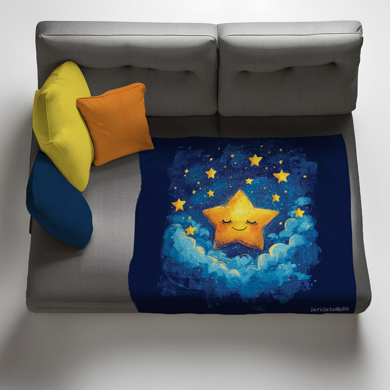 Starry Night Light Weight Fleece Blanket by Wikus Schalkwyk
